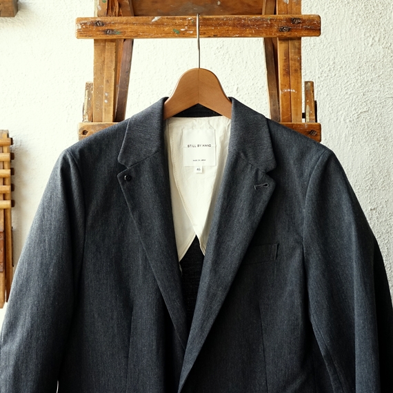 STILL BY HAND スティルバイハンド リネンノーカラージャケット STILL BY HAND - 【ラスト1点】【23SS】リネンノーカラー