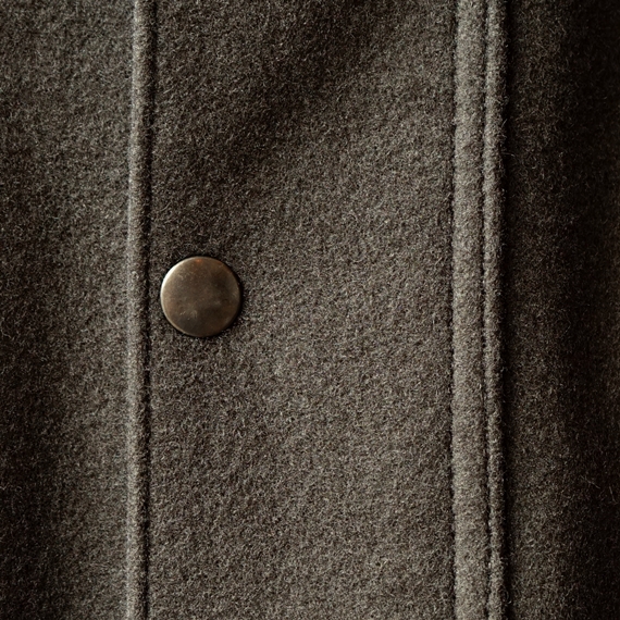 STILL BY HAND バブアーモチーフ・メルトン素材のウールコート