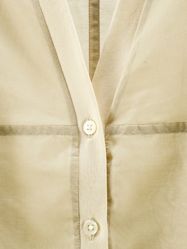 blanc basque（ブランバスク） シャイニーボイルシャツカーディガン 